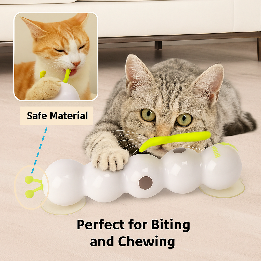 Interactive Electric Caterpillar Toy for Cats