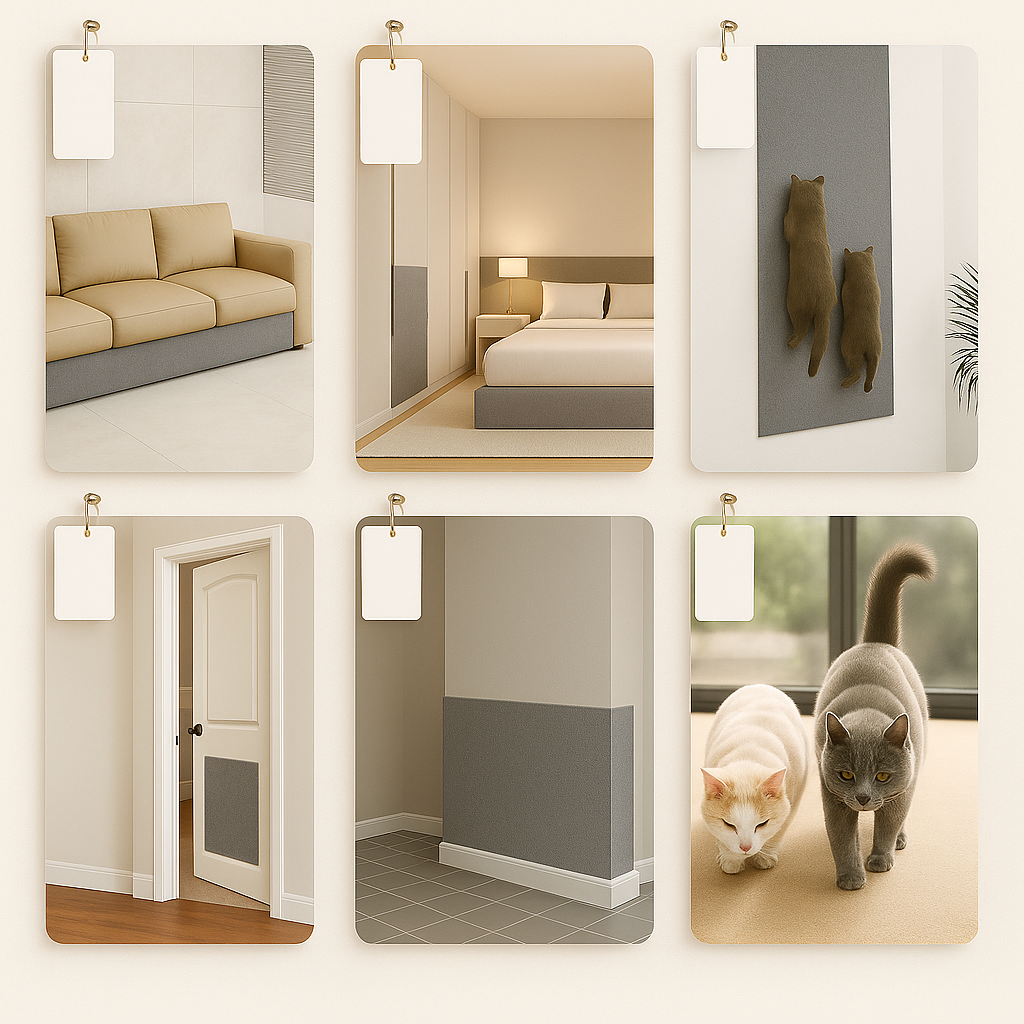 Adhesive Protective Carpet for Cats