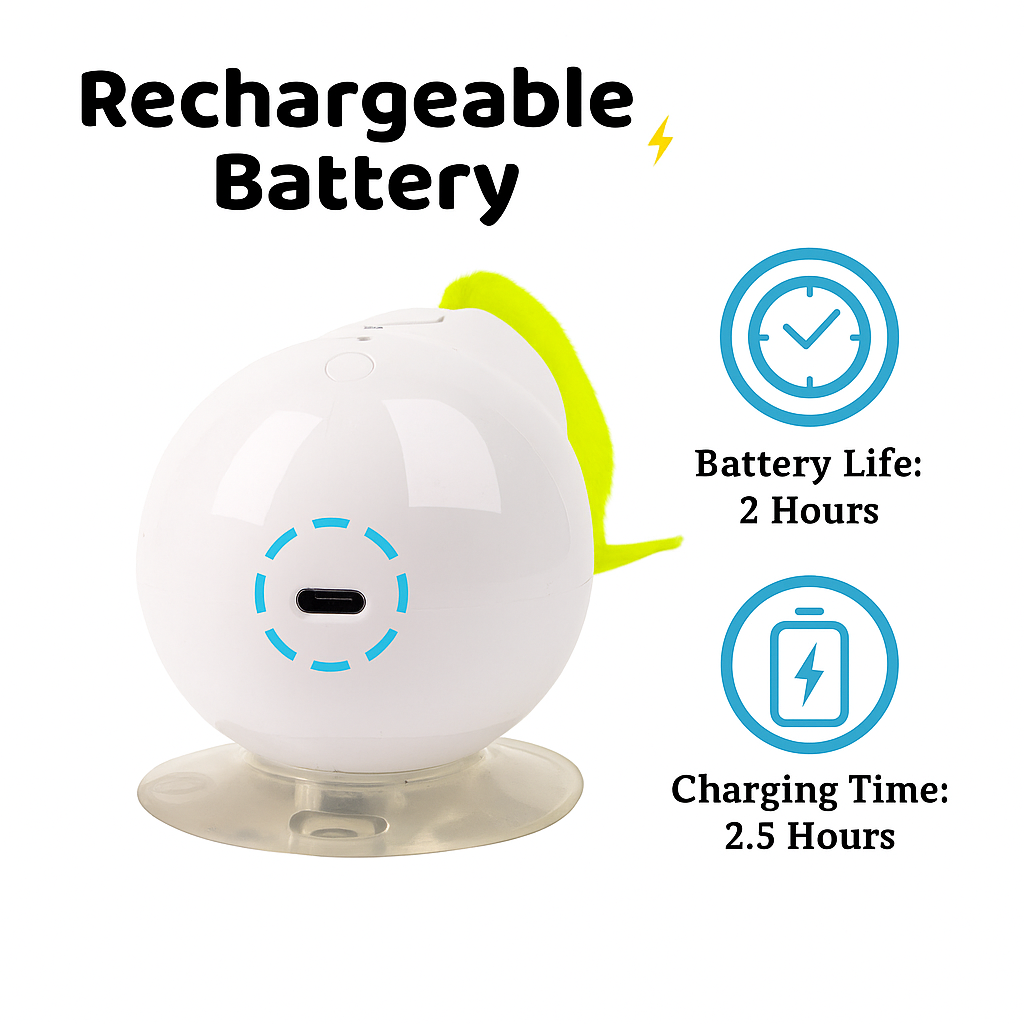 Interactive Electric Caterpillar Toy for Cats